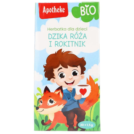 Apotheke Bio Tea for Children Wild Rosehip and Sea Buckthorn - 20 Sachets