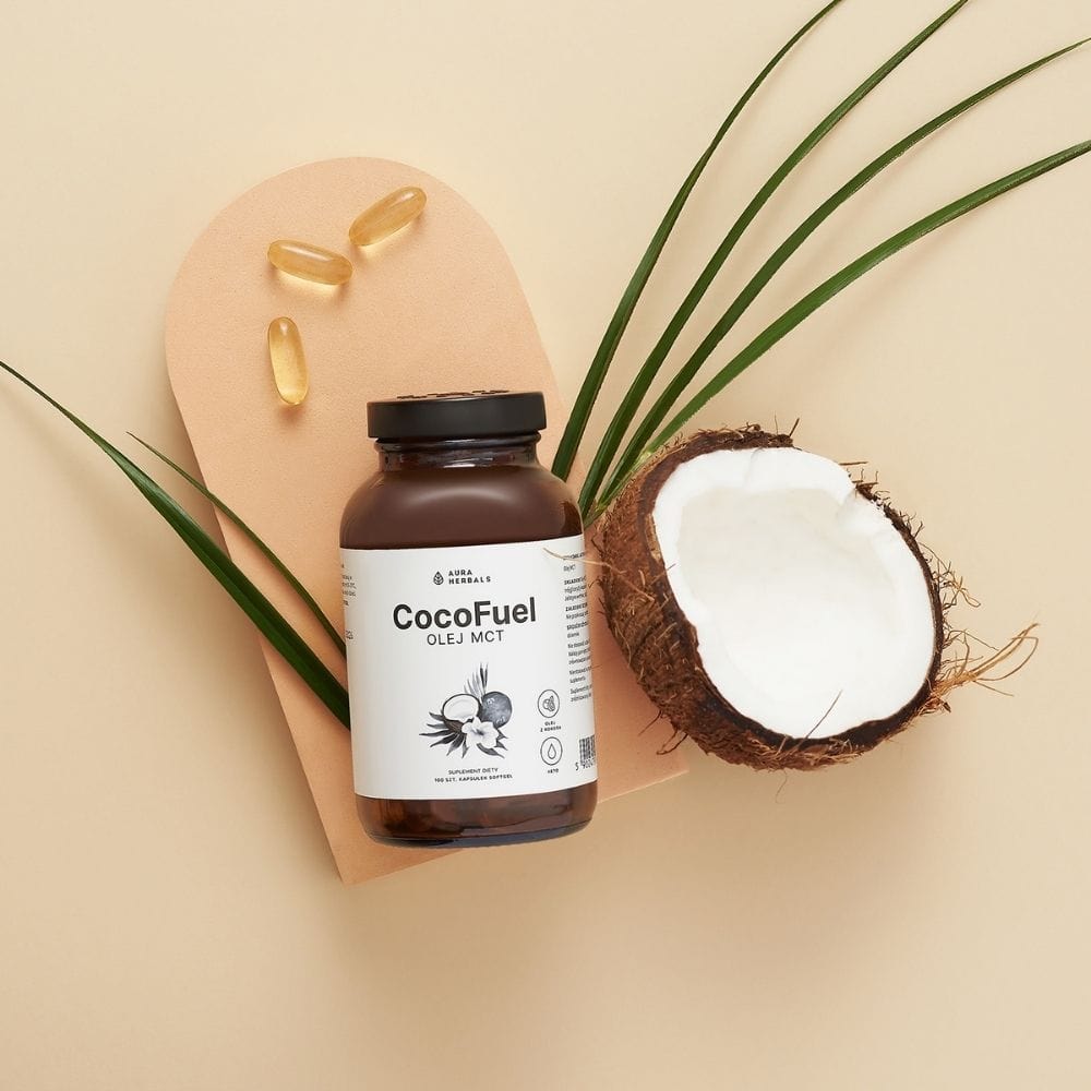 Aura Herbals Coco Fuel, MCT Oil 2000 mg - 100 Capsules