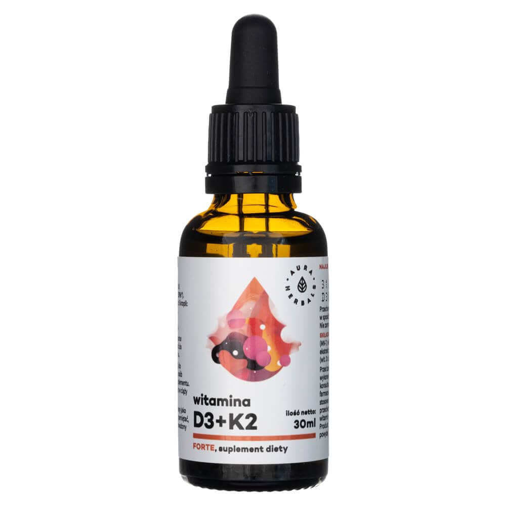 Aura Herbals Vitamin D3 4000 IU + K2mk7 FORTE, drops - 30 ml