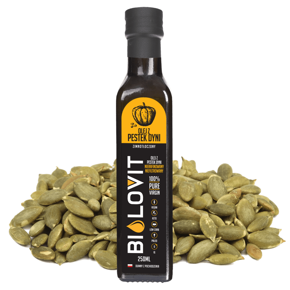 Bilovit Pumpkin Seed Oil Cold Pressed - 250 ml