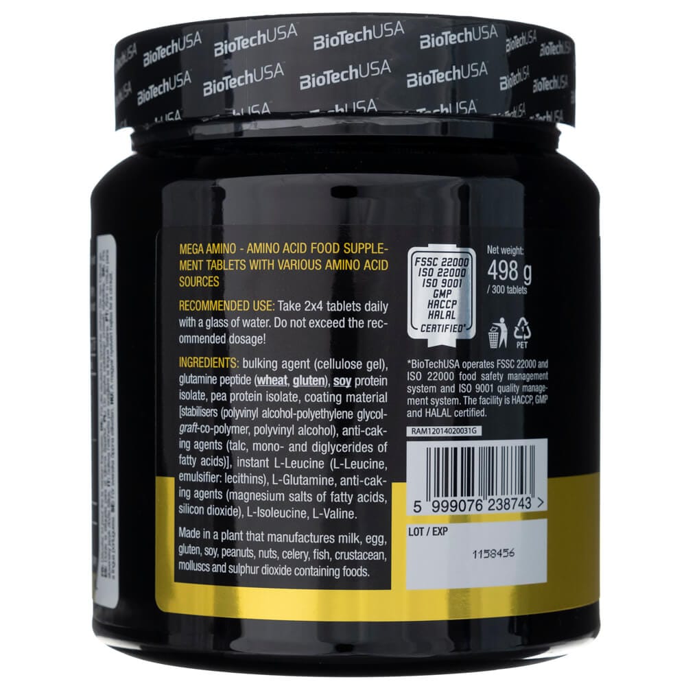 BioTech USA Mega Amino - 300 Tablets
