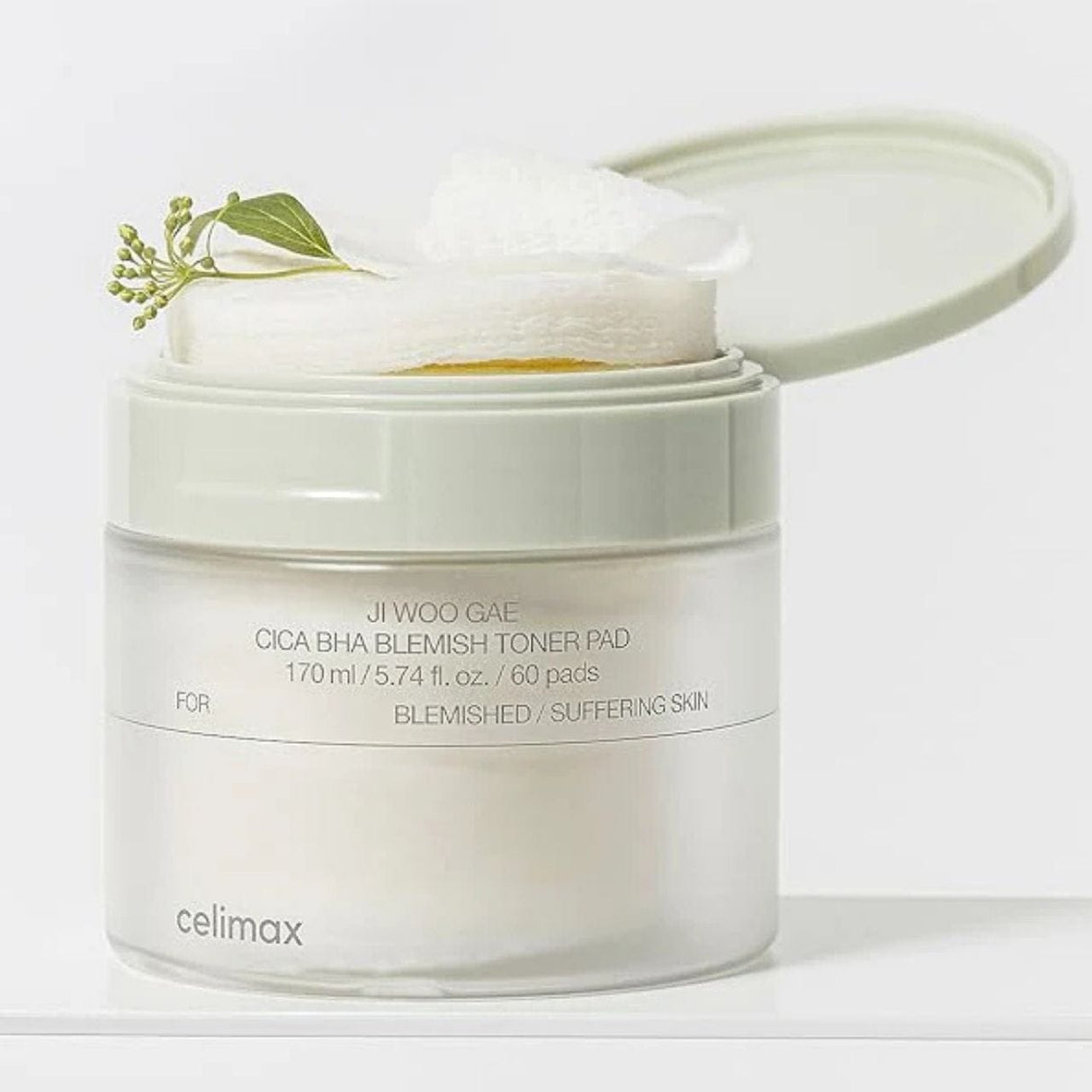 Celimax Ji Woo Gae Cica BHA Blemish Exfoliating Face Pads - 60 Pieces