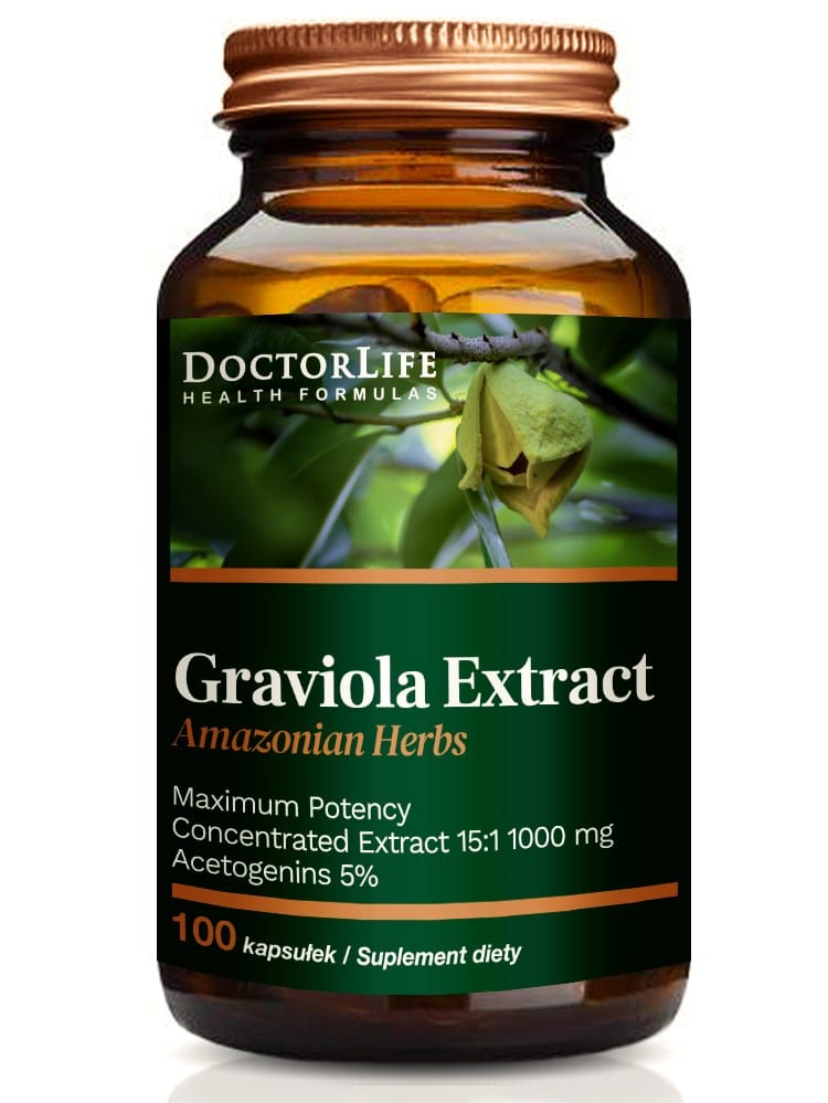 Doctor Life Graviola Extract 500 mg - 100 Capsules