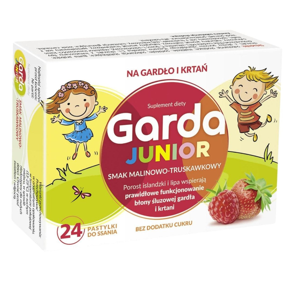 Garda Junior Raspberry-Strawberry - 24 Lozenges