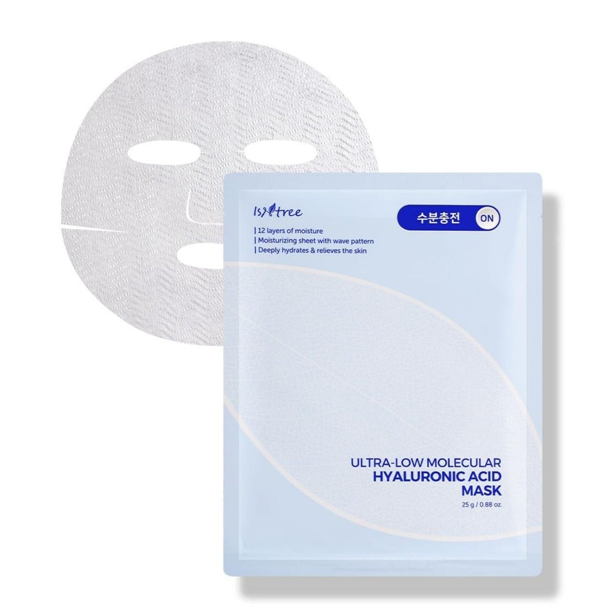 Isntree Ultra Low Molecular Hyaluronic Acid Mask - 10 Sheets