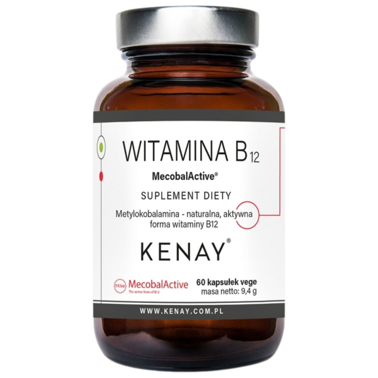 Kenay Vitamin B12 MecobalActive® - 60 Capsules