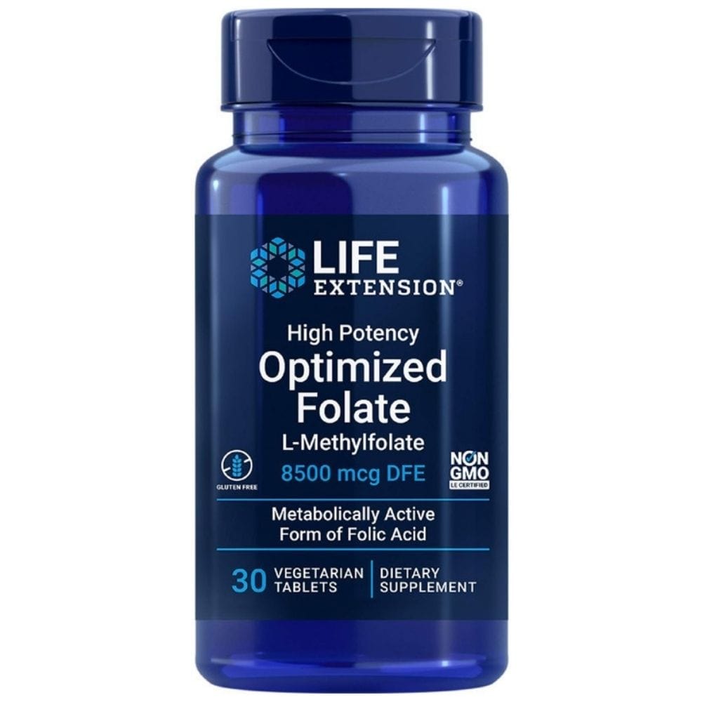 Life Extension High Potency Optimized Folate 8500 mcg - 30 Tablets