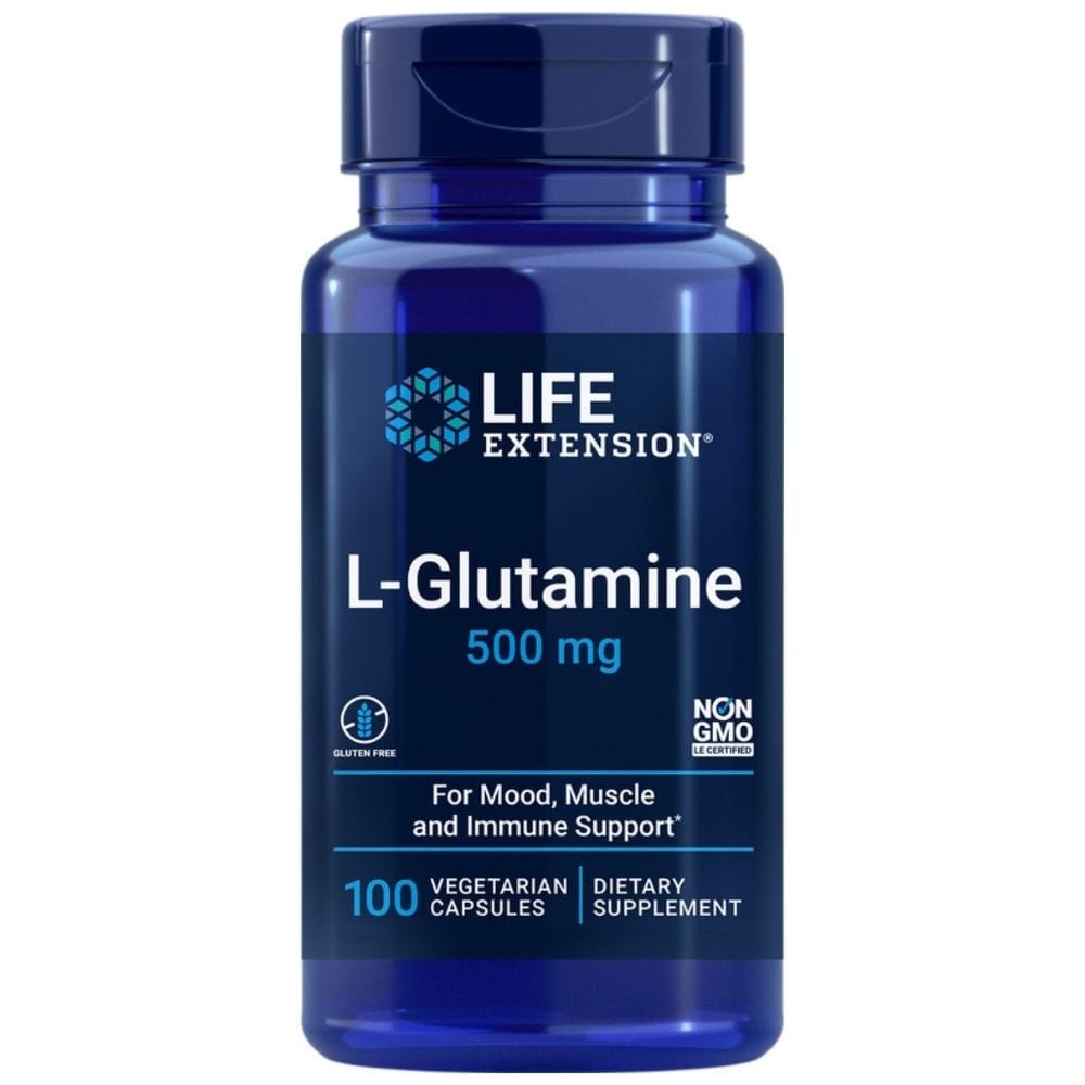 Life Extension L-Glutamine 500 mg - 100 Veg Capsules