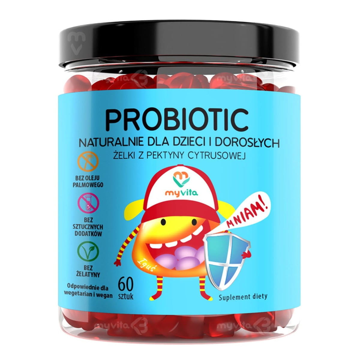 MyVita Probiotic Natural Gummies for Children and Adults - 60 Gummies