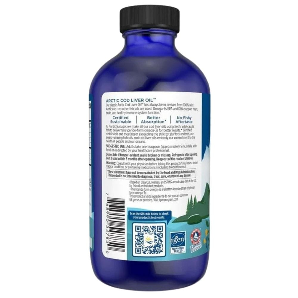 Nordic Naturals Arctic-D Cod Liver Oil, Orange - 237 ml
