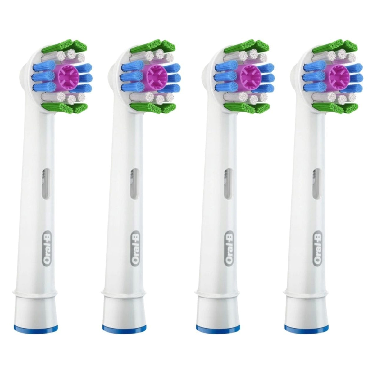 Oral-B Heads 3D White Electric Toothbrush Heads, White - 4 Pieces