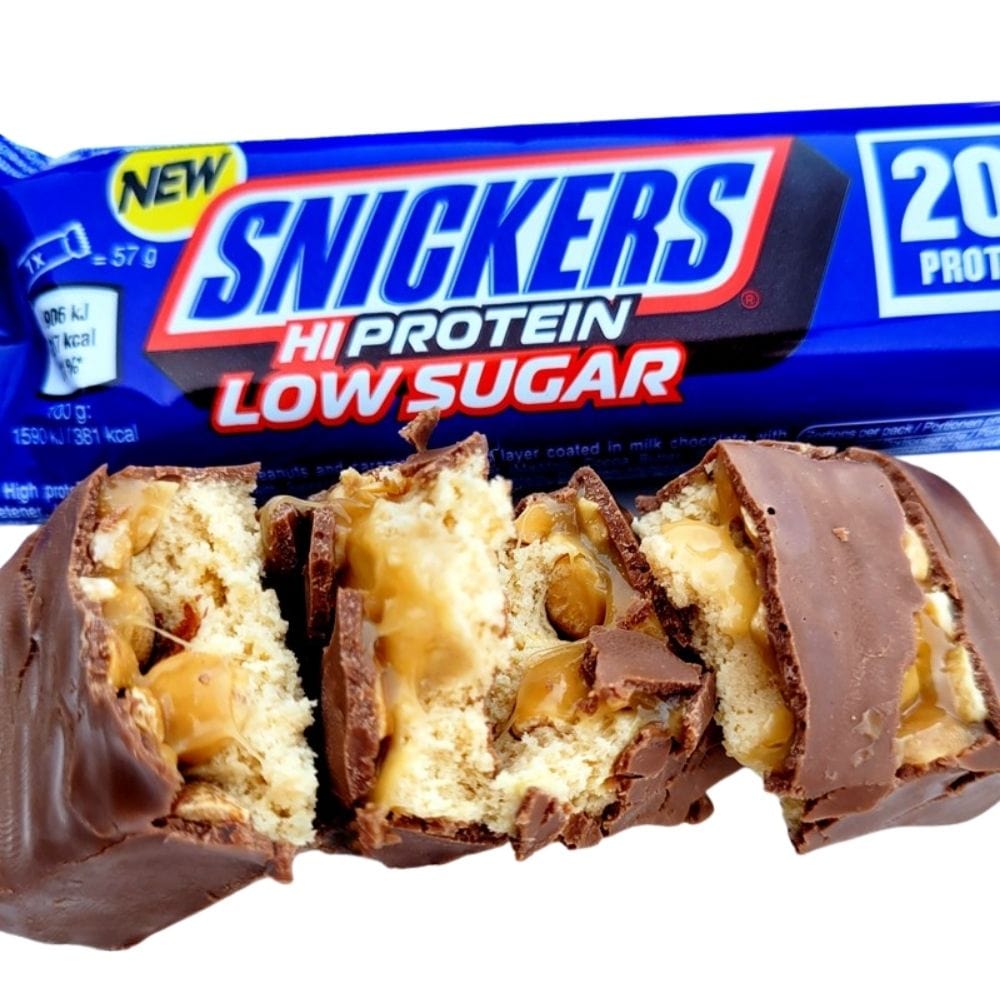 Snickers Hi-Protein Bar Low Sugar, Chocolate, Caramel & Peanut Butter - 57 g