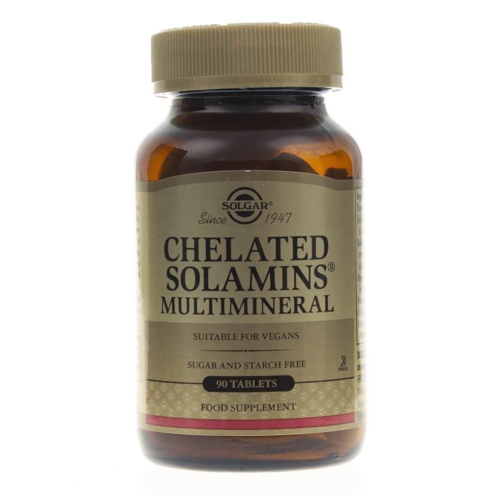 Solgar Chelated Solamins Multimineral - 90 Tablets