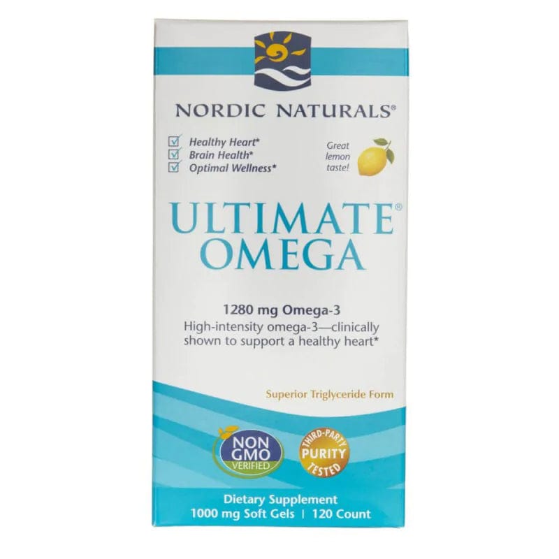 Nordic Naturals Ultimate Omega, Lemon Flavour - 120 Softgels