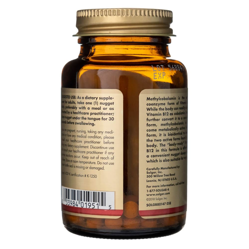 Solgar Sublingual Methylcobalamin 1000 mcg - 60 Tablets