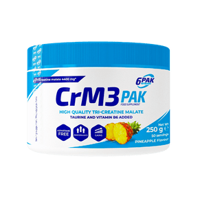 6PAK CrM3 PAK Creatine Powder, Pineapple - 250 g