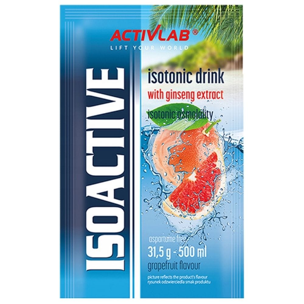 Activlab Isoactive Isotonic with Ginseng, Grapefruit - 31,5 g