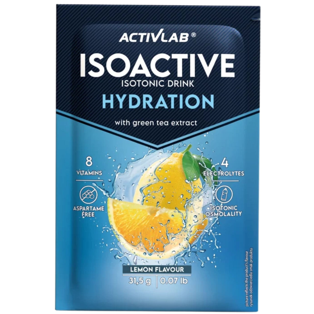 Activlab Isoactive Isotonic with Green Tea, Lemon - 20 Sachets