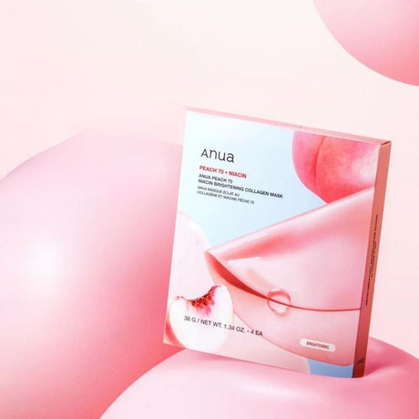 Anua Peach 70 Brightening Collagen Mask - 4 Pieces