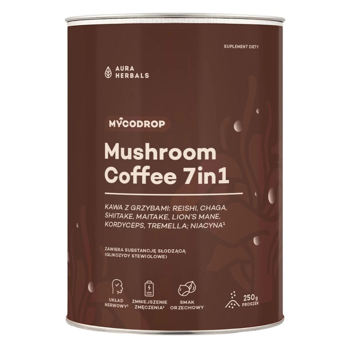 Aura Herbals Mycodrop 7-in-1 Mushroom Coffee – 250 g
