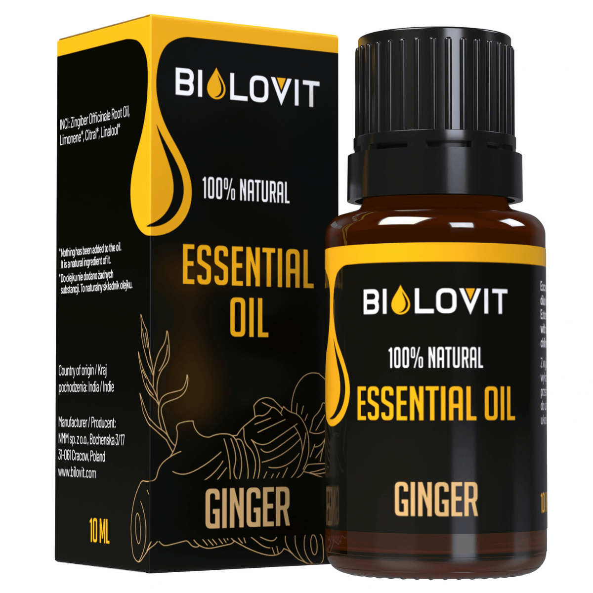 Bilovit Ginger Essential Oil - 10 ml