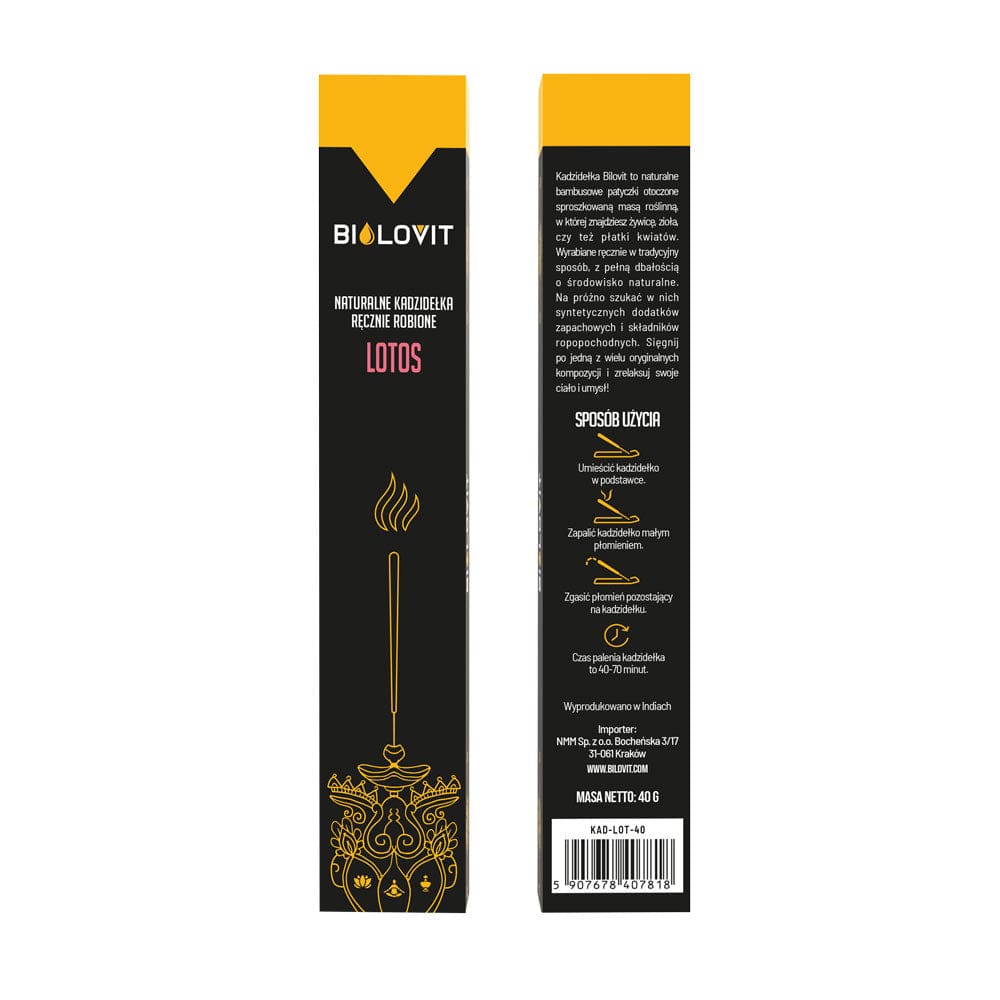 Bilovit Natural Aromatic Incense Sticks Lotos - 40 g