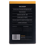 Bilovit Sauna Thermometer with Hygrometer - Black