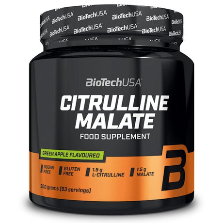 BioTech USA Citrulline Malate, Green Apple Flavoured - 300 g