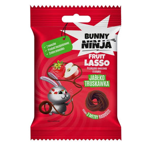 Bunny Ninja LASSO Fruit Snack Apple-Strawberry - 20 g