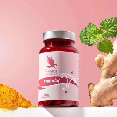 Carnium Botanicals PMS Relief, Herbal & Mineral Complex for Premenstrual Symptoms - 60 Capsules