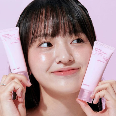 Celimax Heart Pink Tone Up Moisturising Sun Cream SPF 50+ - 40 ml