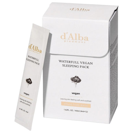 d'Alba Waterfull Vegan Night Mask with White Truffle - 12x4 ml
