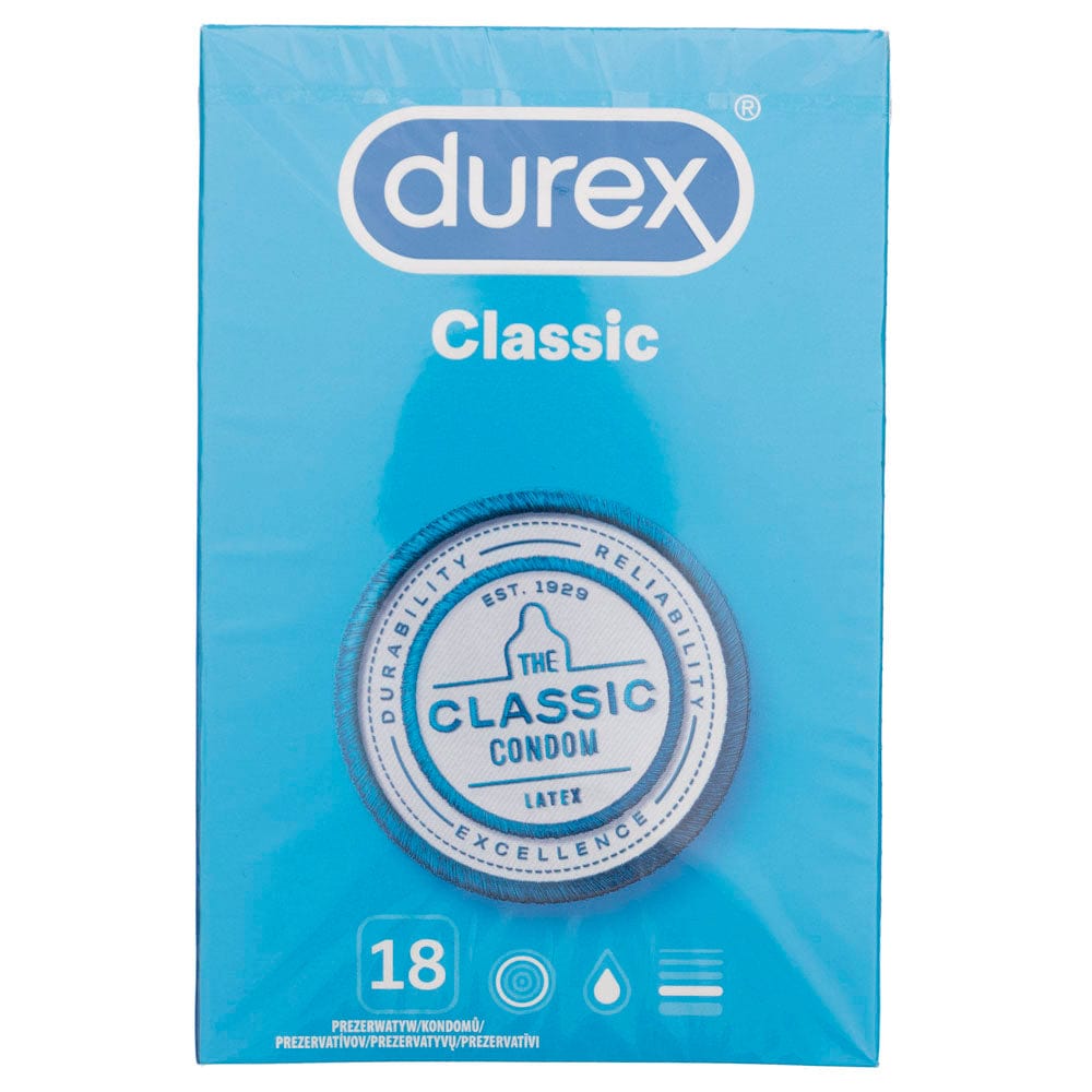 Durex Classic Condoms - 18 pieces