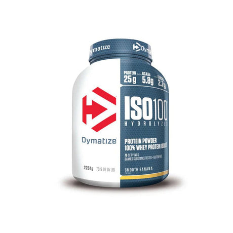 Dymatize ISO 100 Hydrolyzed Whey Protein Isolate, Smooth Banana - 2264 g