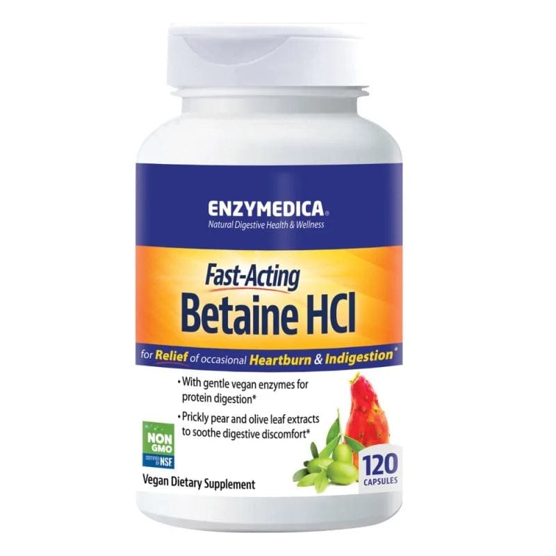 Enzymedica Betaine HCl - 120 Capsules