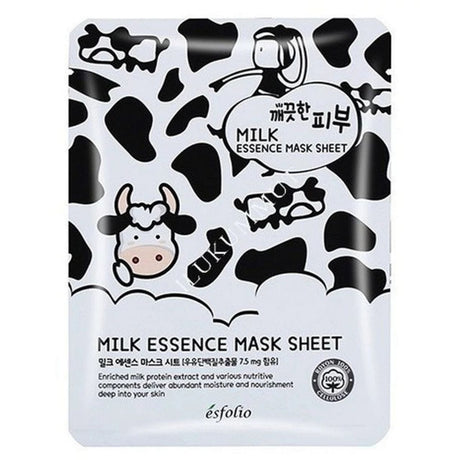 Esfolio Pure Skin Milk Essence Mask Sheet - 10 Sheets