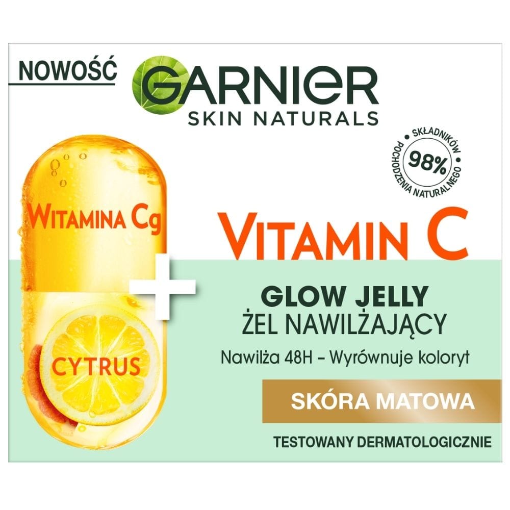 Garnier Skin Naturals Vitamin C Glow Jelly, Moisturising Face Gel - 50 ml