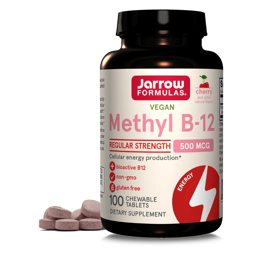 Jarrow Formulas Methyl B12 (Methylcobalamin) 500 mcg cherry - 100 Lozenges