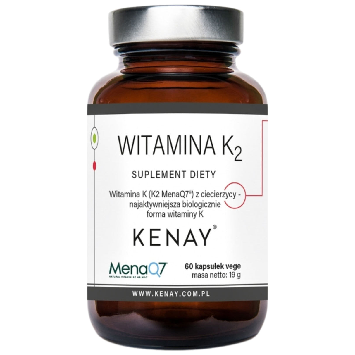 Kenay Vitamin K2 MenaQ7 (from chickpea) - 60 Capsules