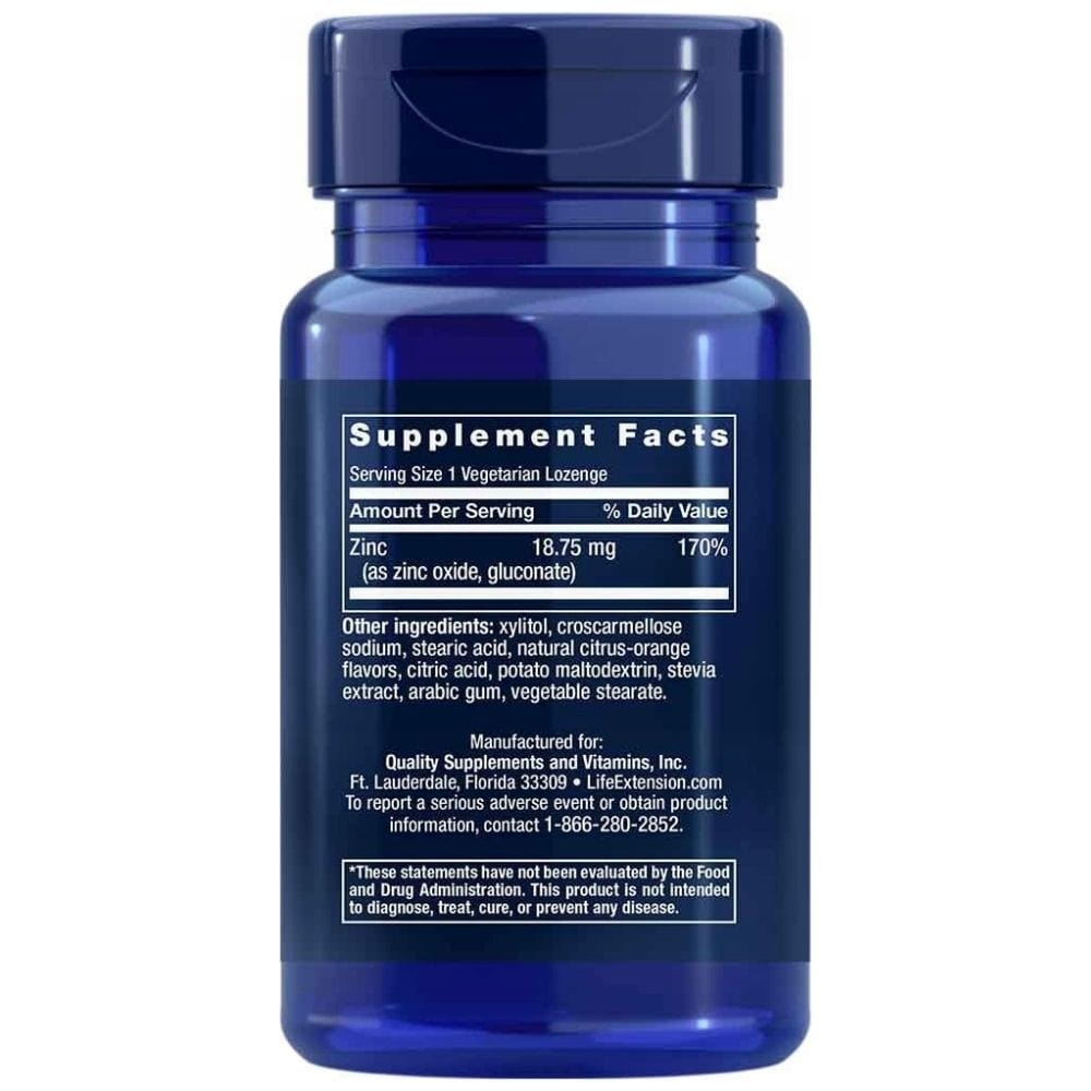 Life Extension Zinc - 60 Lozenges