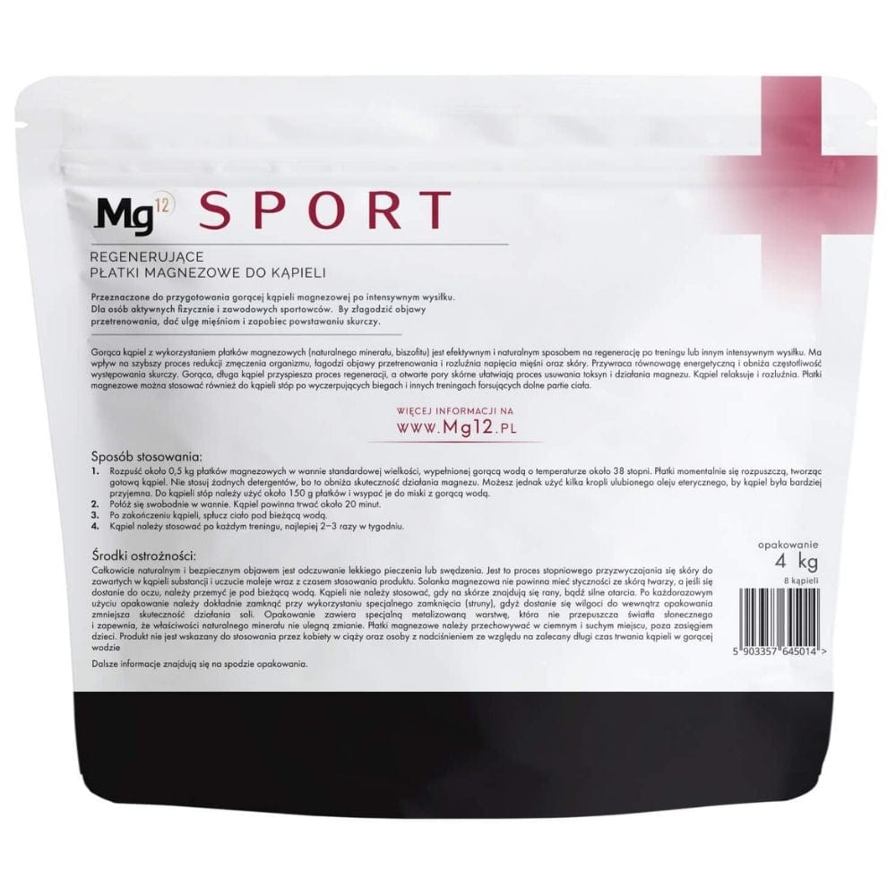 Mg12 SPORT Magnesium Bath Flakes - 4 kg