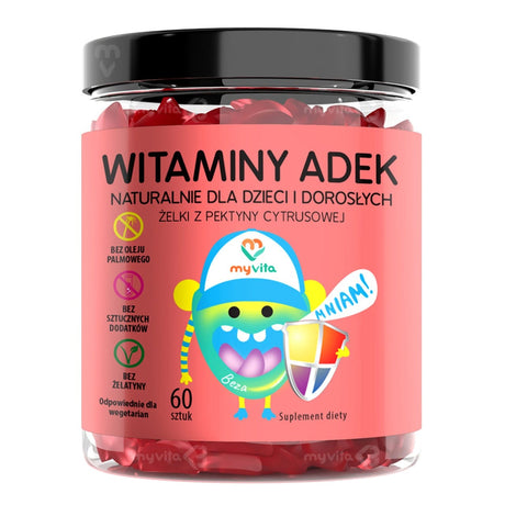 MyVita Natural ADEK Vitamin Gummies - 60 Pieces