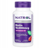 Natrol Biotin 10,000 mcg Fast Dissolve, Strawberry - 60 Tablets