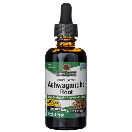 Nature's Answer Ashwagandha, Fluid Extract, Alcohol-Free 2000 mg - 60 ml