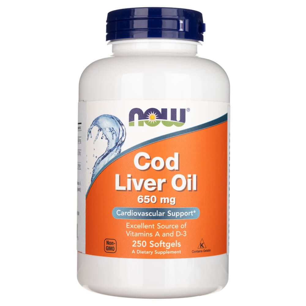 Now Foods Cod Liver Oil 650 mg - 250 Softgels