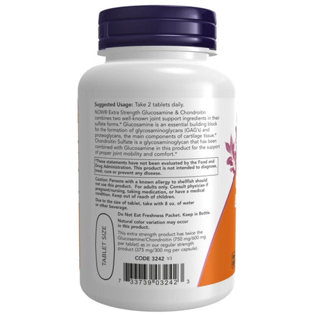 Now Foods Glucosamine & Chondroitin - 60 Tablets