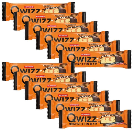Nutrend Qwizz Protein Bar, Peanut Butter - 12 Pieces