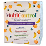 PharmoVit MultiControl Vitamins and Minerals for Children, Tropical Fruit - 30 Sachets