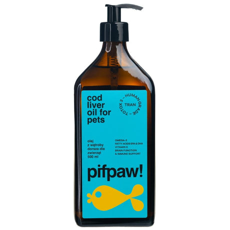 Pifpaw Cod Liver Oil for Pets Human Grade - 500 ml