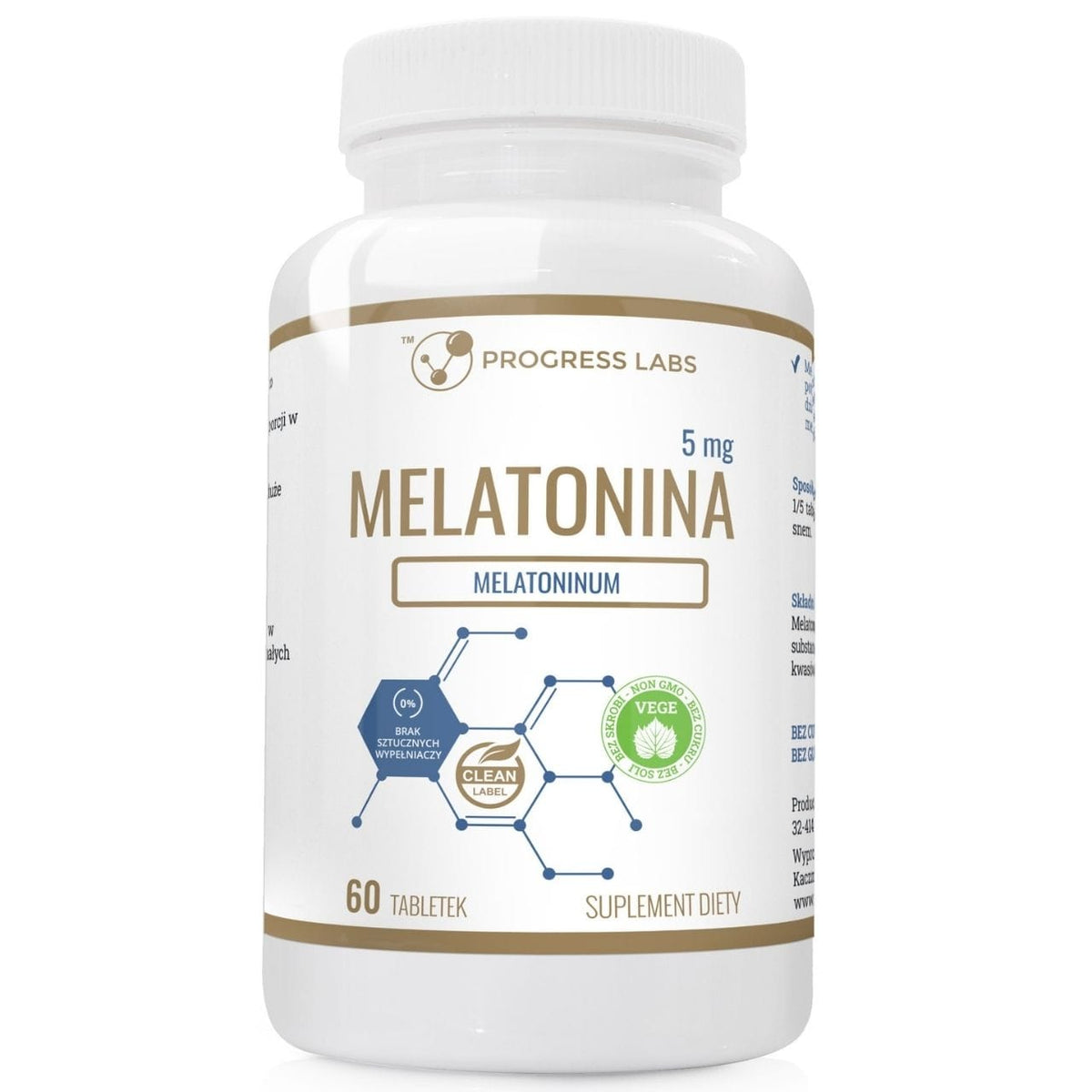 Progress Labs Melatonin 5 mg - 60 Tablets – Medpak